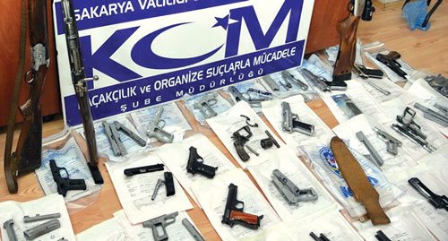  Турция, Сакарья, 2014 г.: ликвидация нелегальной оружейной мастерской, изъято 43 единицы различного оружия