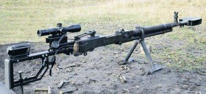 Пулемет ДШК, трансформированный в винтовку калибра 12,7х108 силами волонтеров