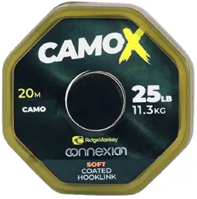 Поводковый материал RidgeMonkey Connexion CamoX Coated Hooklink 20m