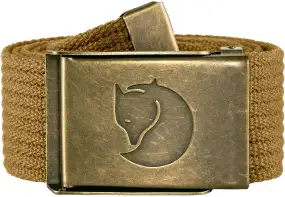 Ремень брючный Fjallraven Canvas Brass Belt. Buckwheat brown