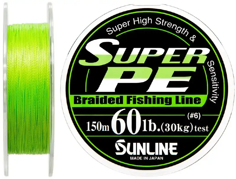 Шнур Sunline Super PE 150m (салат.) 0.405mm 60lb/30.0kg