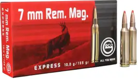 Патрон GECO кал. 7 mm Rem Mag куля Express маса 10 г