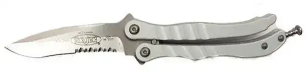 Нож Microtech Metalmark Satin PS Silver