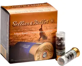 Патрон Sellier & Bellot BUCK SHOT кал. 12/70 картеч 8,43 мм наважка 32 г (без контейнера)