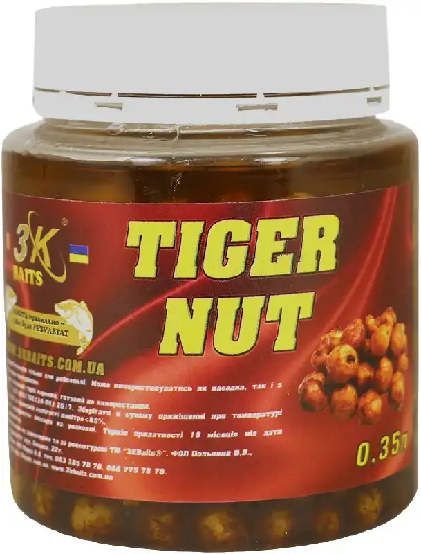 Зерновая смесь 3KBaits Тигровый орех (натуральный) 350мл банка