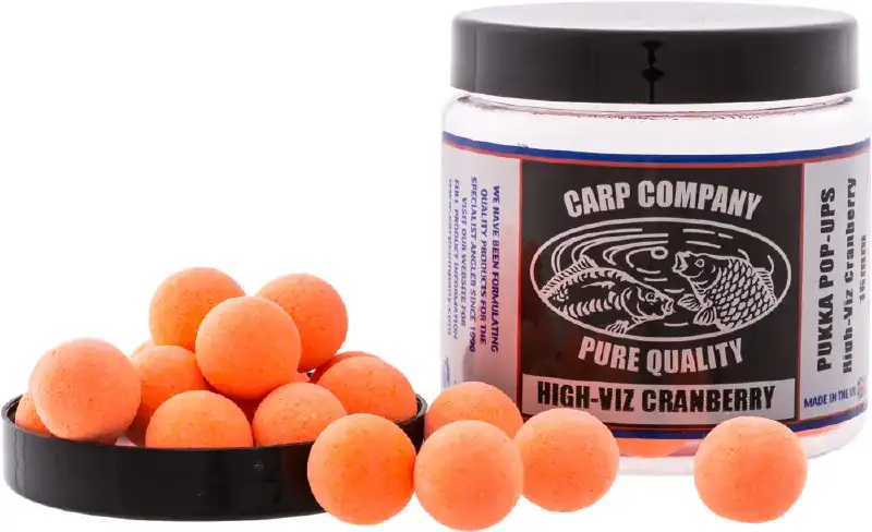 Бойлы Carp Company Pop-Ups High Viz Cranberry (Bright Orange) 12 mm