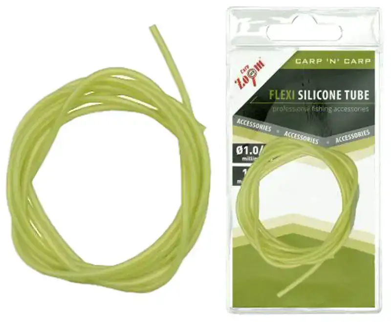 Кембрік силіконовий CarpZoom Flexi Silicone Tube 1.0m 0.5/1.5mm Green