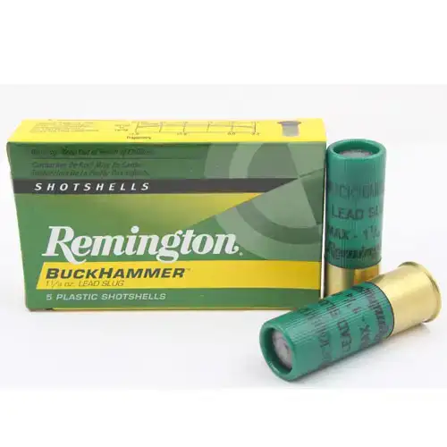 Патрон Remington кал.12/76 пуля BuckHammer весом 39 грамм/ 1 3/8 унции. Нач. скорость 457 м/с.