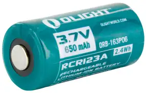 Акумуляторна батарея Olight RCR 123 Li-Ion 650 mAh