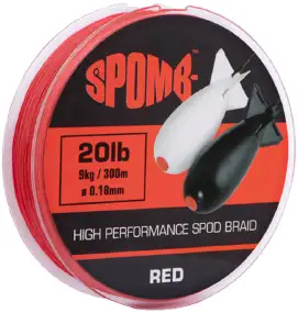 Шнур SPOMB Braid 300m 9kg 20lb 0.18mm ц:red