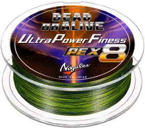 Шнур Varivas Nogales Dead or Alive Ultra Power Finesse PE X8 150m (зеленый-салатовый) #2.0/0.235mm 37lb/16.55kg