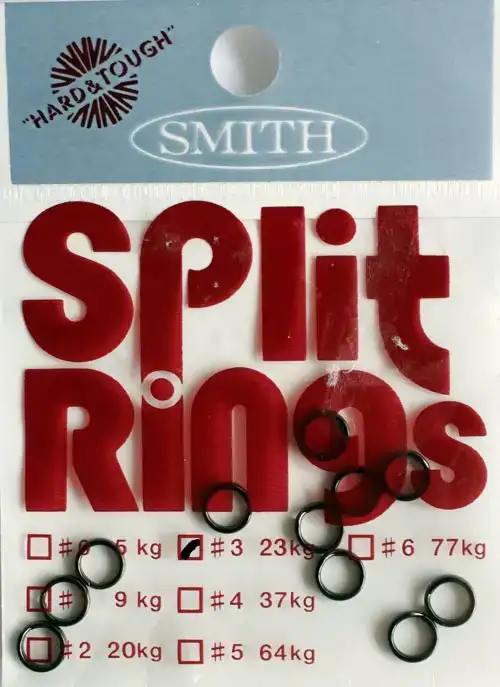 Кольцо заводное Smith Split ring black #0 13182