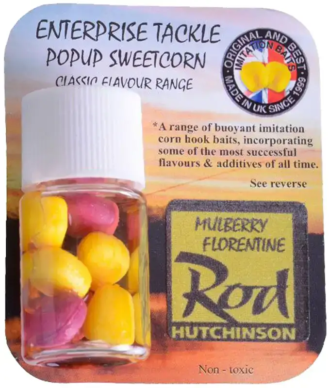 Искусственная насадка Enterprise tackle Classic Popup Sweetcorn Range Mulberry Florentine Yellow & Purple (Rod Hutchinson)