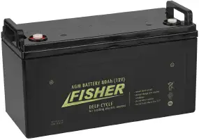 Електромотор Fisher 26 + AGM аккумулятор Fisher 80Ah