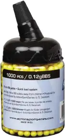 Страйкбольні кульки ASG Standard Yellow 6 мм 0,12 г 1000 шт