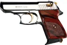 Пистолет стартовый EKOL LADY кал. 9 мм. Цвет - белый