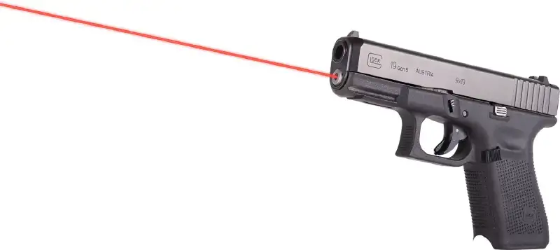 Целеуказатель лазерный LaserMax встраиваемый для Glock 19 Gen5. Красный
