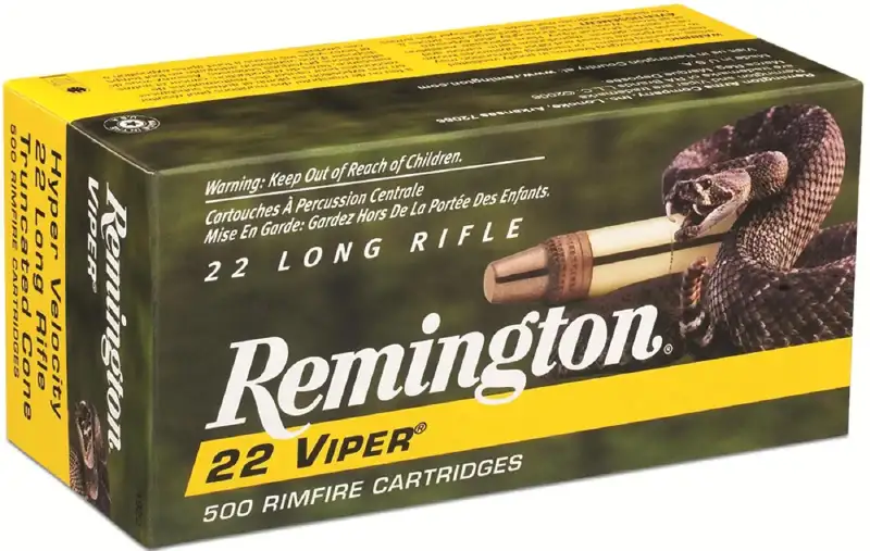Патрон Remington Viper кал.22 LR пуля Truncated Cone Solid масса 2,33 грамма/ 36 гран. Нач. скорость 430 м/с.