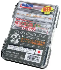 Коробка Meiho Reversible D-86 140x104x32mm к:прозорий