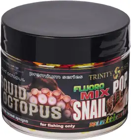 Бойлы Trinity Pop-Up Snail Mini Squid Octopus Fluoro Mix 5*8mm