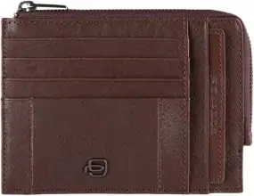 Кредитница Piquadro Brief Zipper coin pouch with credit card slots Brown