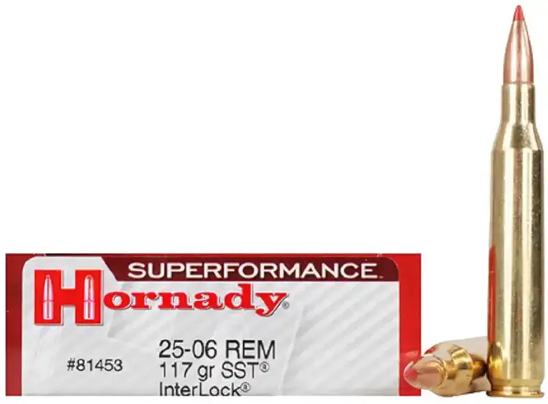 Патрон Hornady Superformance кал .25-06 Rem пуля SST масса 117 гр (7.6 г)