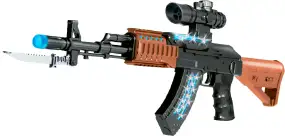 Автомат світло-звуковий ZIPP Toys AK47. Колір - чорний