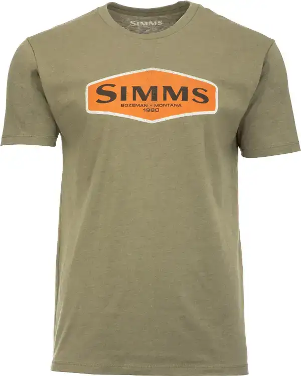 Футболка Simms Logo Frame T-Shirt XL Military Heather