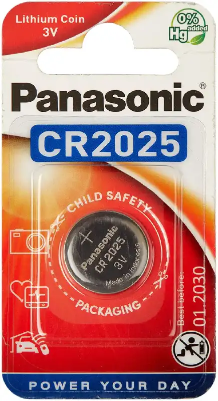 Батарея Panasonic CR 2025 BLI 1 LITHIUM