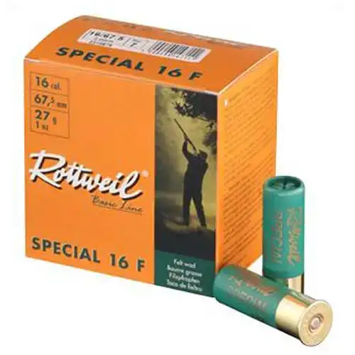 Патрон Rottweil Special 16 F кал.16/67,5 дробь №5 (3,0 мм) навеска 27 г