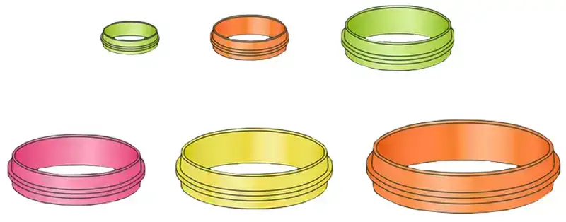 Кольца для крючка Stonfo 277 Elastic Ring Fluo Colours #5