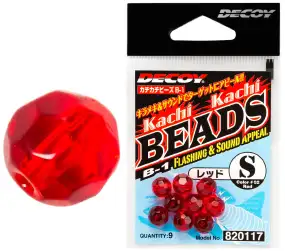 Бусинка Decoy B-1 Kachi-Kachi Beads S (9 шт/уп) ц:красный