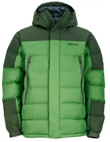 Куртка MARMOT Mountain Down Jacket ц:alpine green/winter pine