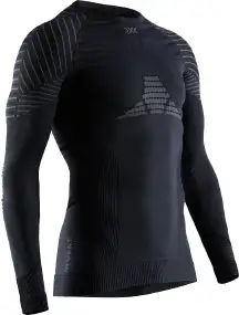 Термокофта X-Bionic Invent 4.0 Shirt Round Neck Long Sleeve Men L Black/Charcoal