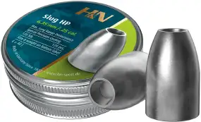 Кулі пневматичні H&N Slug HP кал. 6.35 мм. Вага - 1.94 грама. 120 шт/уп