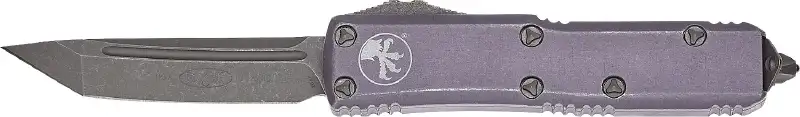 Нож Microtech UTX-85 Tanto Point Stonewash. Цвет: distressed gray