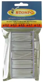 Кембрик силиконовый Stonfo 30-4 Box Clear Silicone Tube Small диам. 0.2-0.3-0.5-0.7-1.0mm