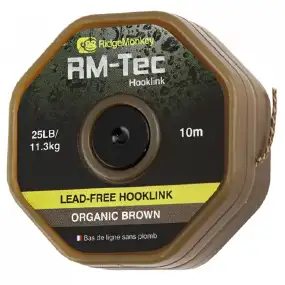 Поводковый материал RidgeMonkey RM-Tec Lead Free Hooklink 25lb 10м