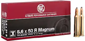 Патрон RWS 5,6х50 R Magnum пуля ТМS масса 4,1 г