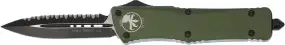 Нож Microtech Combat Troodon Double Edge Black Blade FS. Цвет: od green