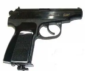 Пистолет МР 654К калибр 4,5 мм цвет:черный 110 м/с ствол 96 мм 169х145х35 мм 730 гр (Состояние: Легкие потертости на корпусе