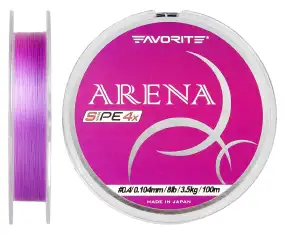 Шнур Favorite Arena PE 150m (purple) #0.175/0.071mm 3.5lb/1.4kg