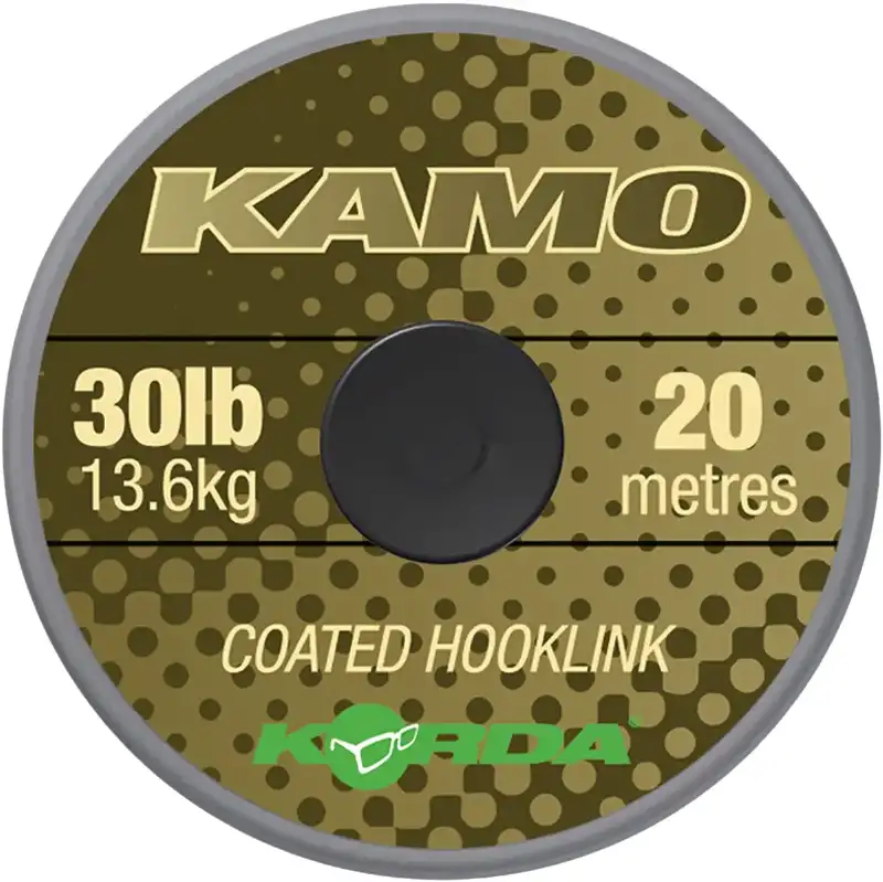 Поводковый материал Korda Kamo Coated Hooklink 20m 30lb Camouflaged