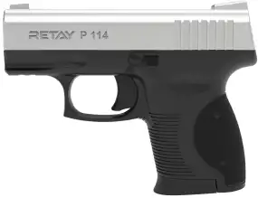 Пистолет стартовый Retay P114 кал. 9 мм. Цвет - chrome.
