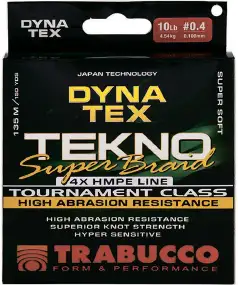 Шнур Trabucco Dyna-Tex Tekno Super Braid 135m (зеленый) #0.4/0.100mm 10lb/4.54kg
