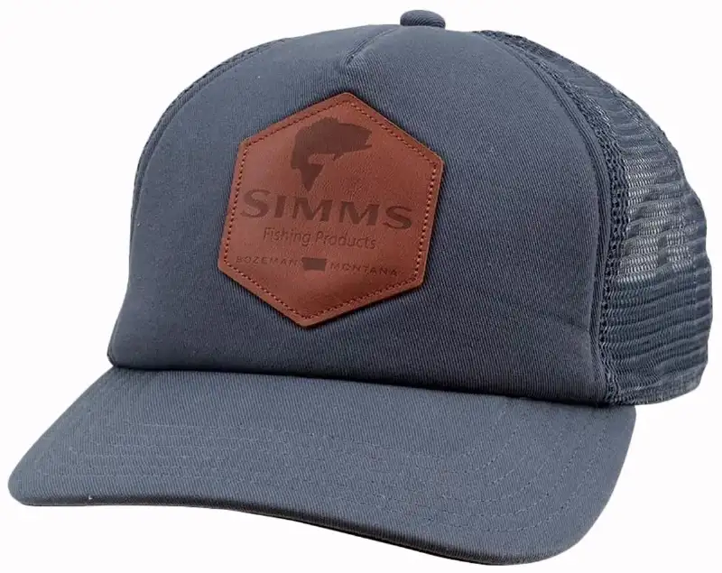 Кепка Simms Leather Patch Trucker One size Anvil