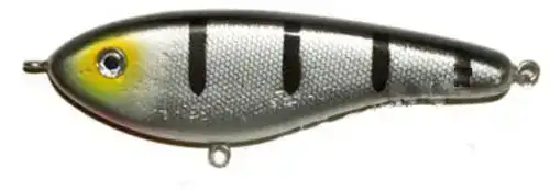 Джерк RS Mini Glide 3.5" 9см 43г Black Silver Perch