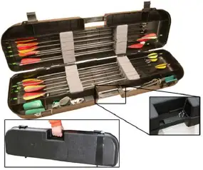 Кейс MTM Arrow Plus Case для 36 стрел и прочих комплектующих. Цвет – черный.