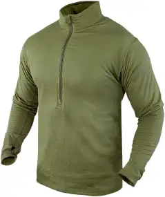 Термокофта Condor-Clothing Base II Zip Pullover L Olive drab