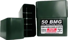 Коробка MTM 50 BMG Slip-Top на 10 патронів кал. 50 BMG. Колір - темно-зелений